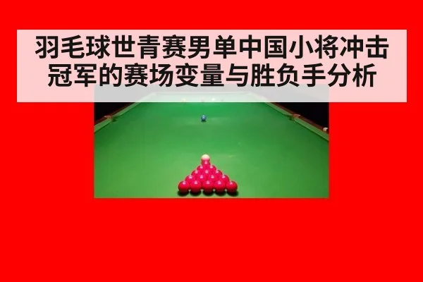 羽毛球世青赛男单中国小将冲击冠军的赛场变量与胜负手分析